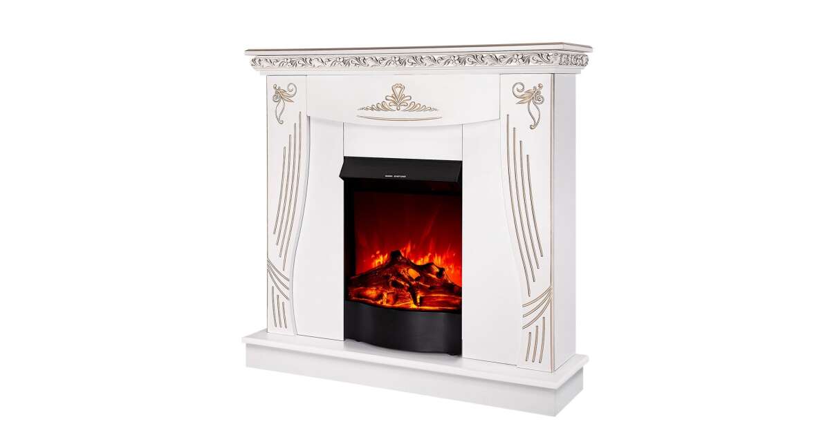 Semineu electric Napoli alb & Corsica, Art Flame, 1035x1100x300 mm, 1500W