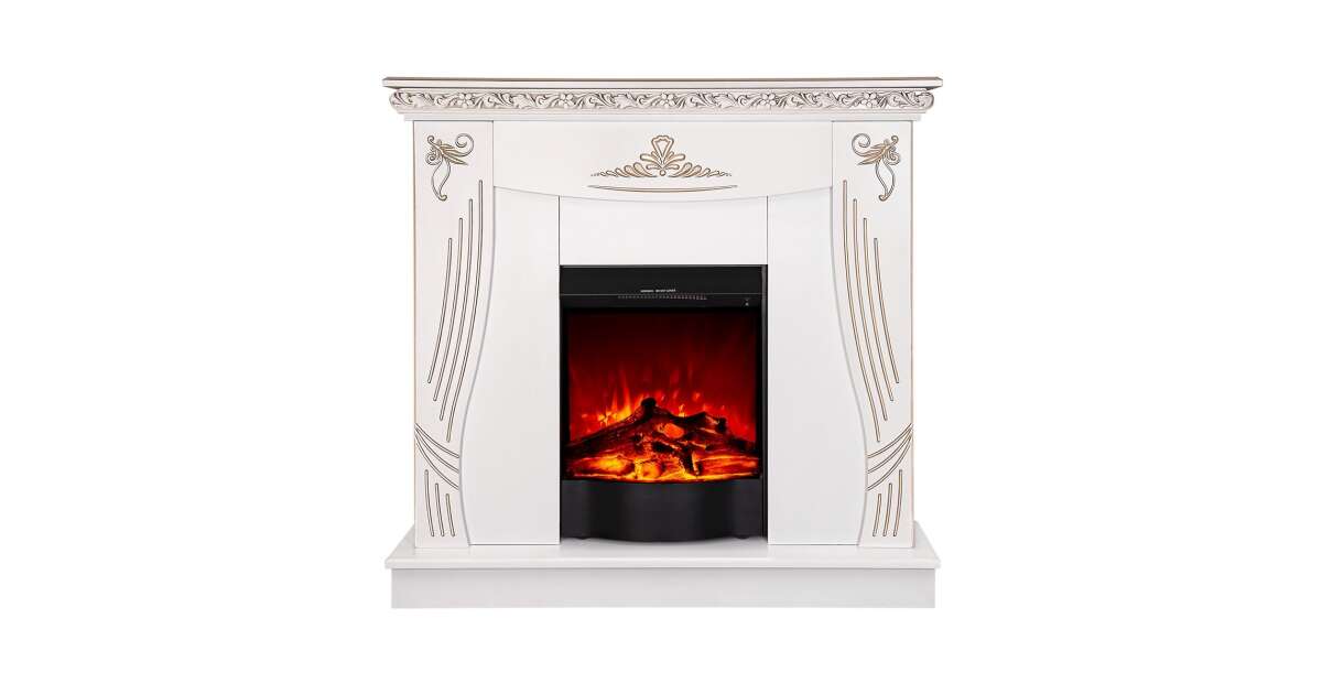 Semineu electric Napoli alb & Corsica, Art Flame, 1035x1100x300 mm, 1500W