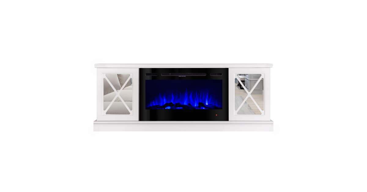 Semineu electric Sorrento & Adeli, Art Flame, 685x1820x300 mm, 1500W - 3 | YEO