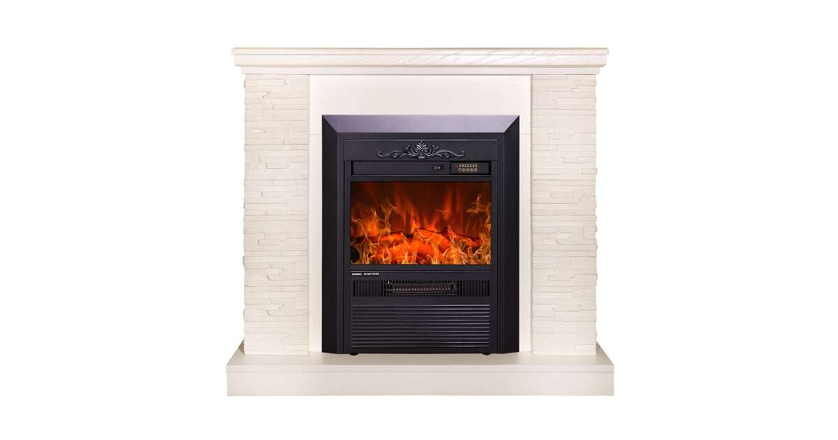 Semineu electric Rock alb & Cristina, Art Flame, 903x980x300 mm, 2000W - 2 | YEO
