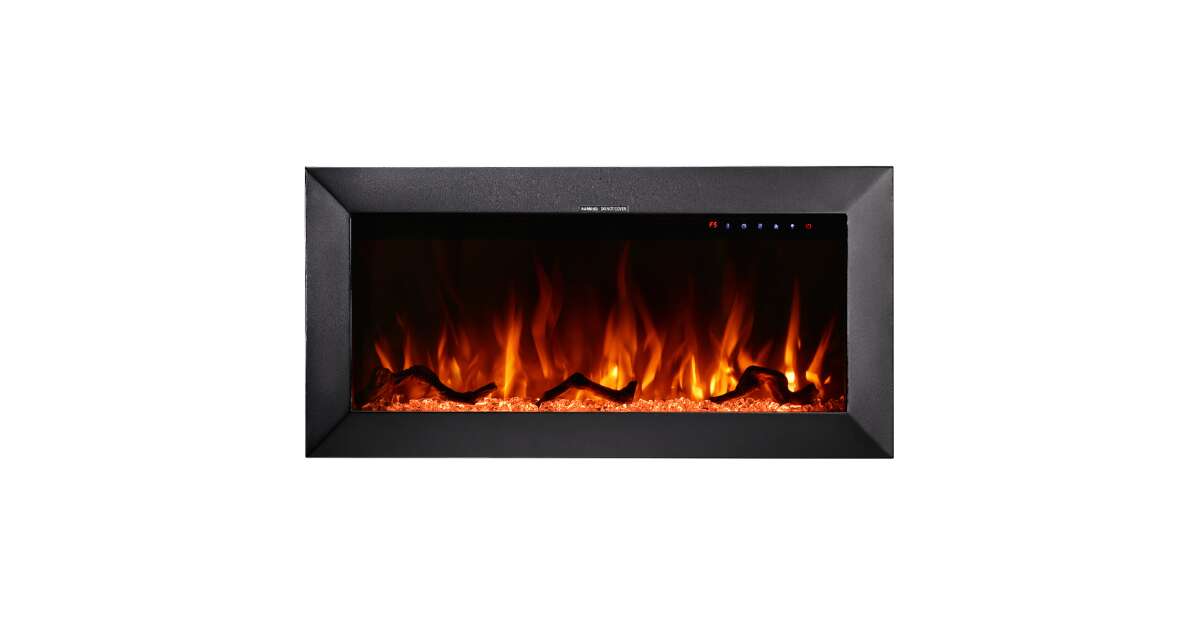 Semineu electric de perete-incorporabil Racy 36, 454x914x185 mm, 1500W