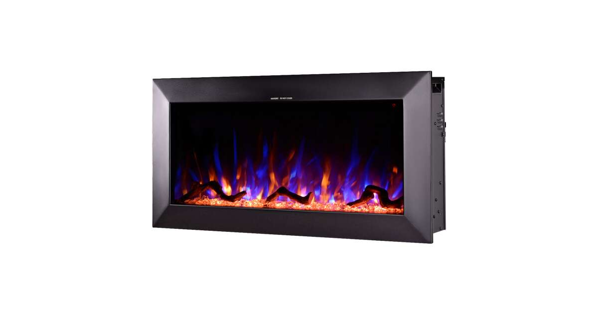 Semineu electric de perete-incorporabil Racy 36, 454x914x185 mm, 1500W - 1 | YEO