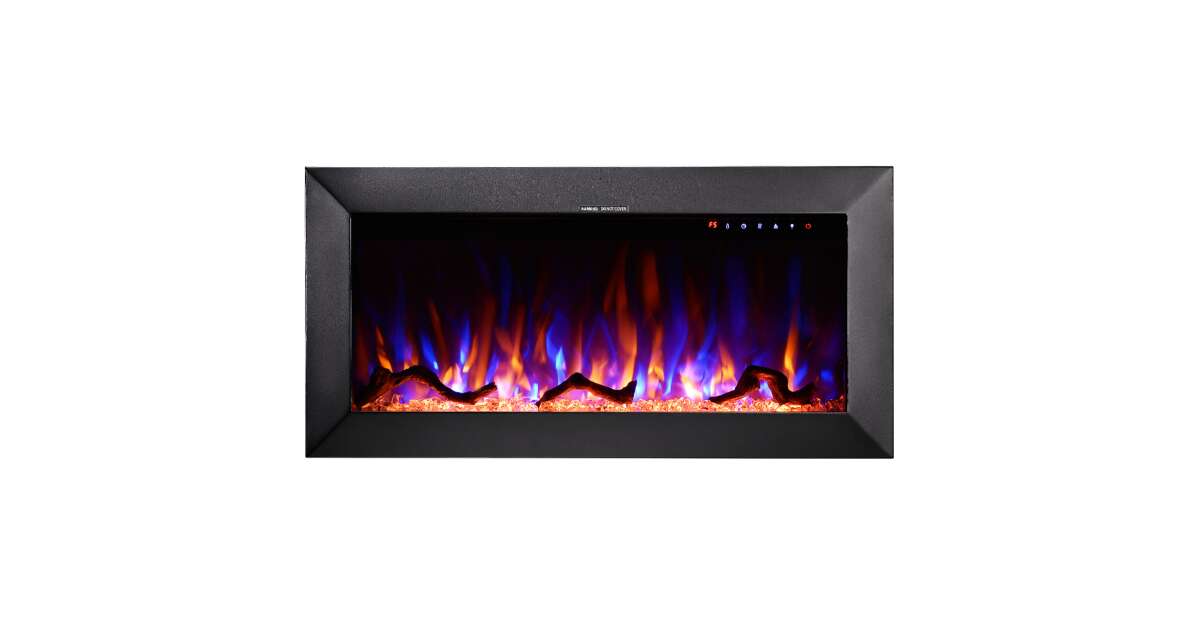 Semineu electric de perete-incorporabil Racy 36, 454x914x185 mm, 1500W - 3 | YEO