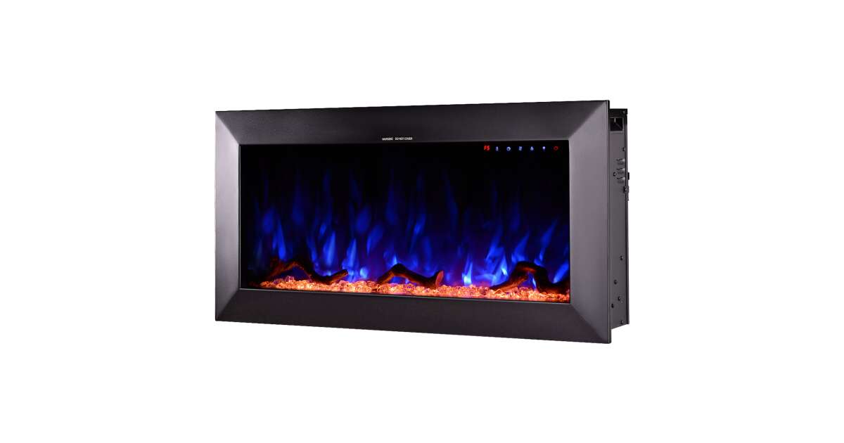 Semineu electric de perete-incorporabil Racy 36, 454x914x185 mm, 1500W