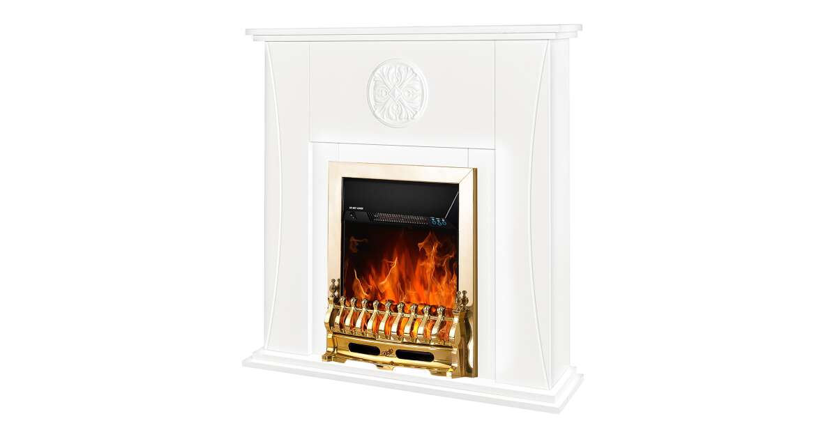 Semineu electric Benedict & Galileo gold, Art Flame, 1020x1000x240 mm, 2000W