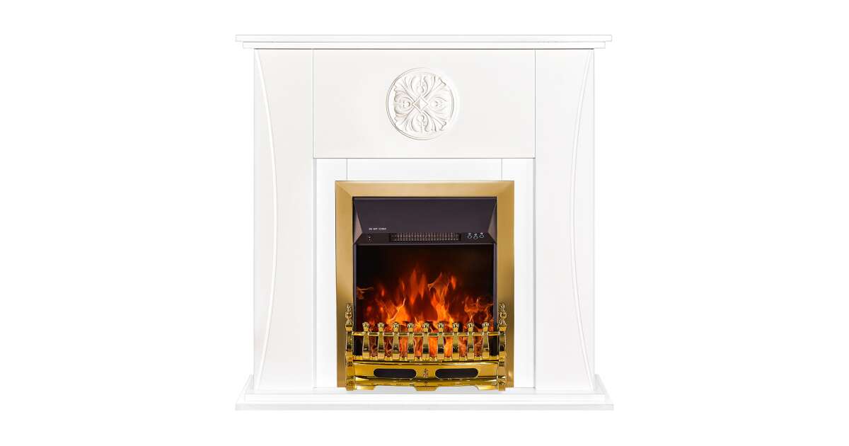 Semineu electric Benedict & Galileo gold, Art Flame, 1020x1000x240 mm, 2000W - 1 | YEO
