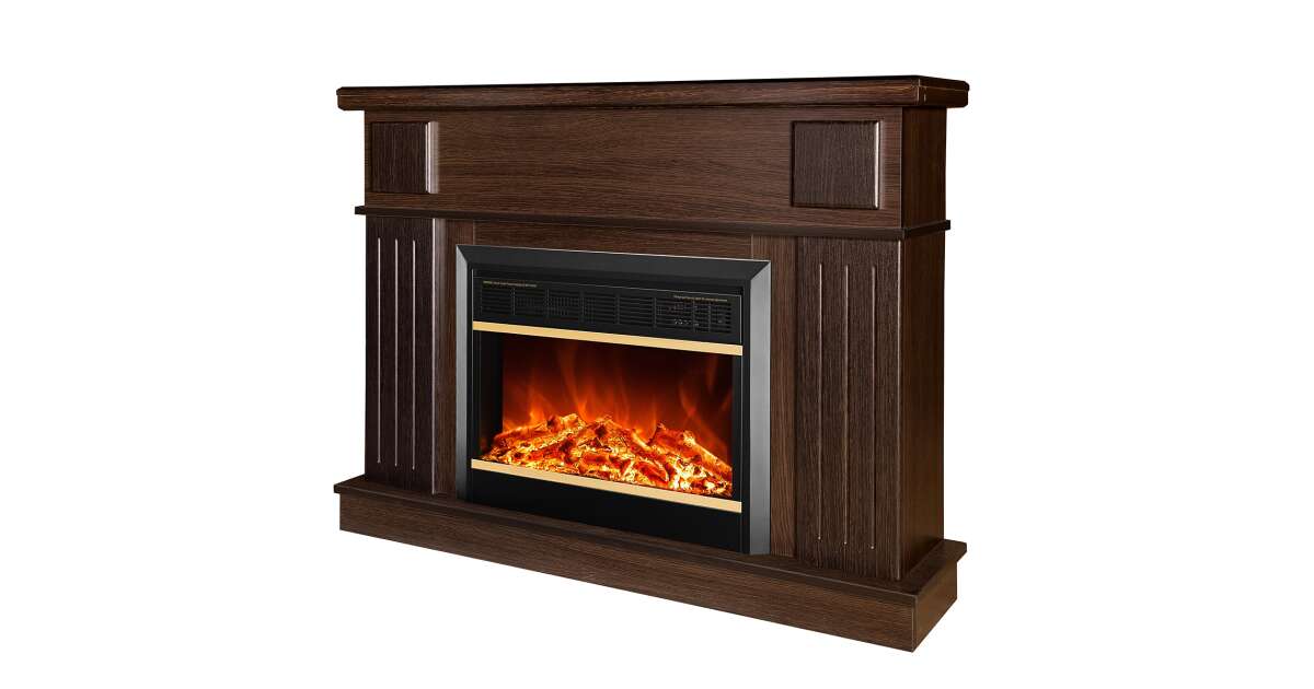 Semineu electric Olimpia wenge & Mars, Art Flame, 950x1200x300 mm, 1500W - 1 | YEO