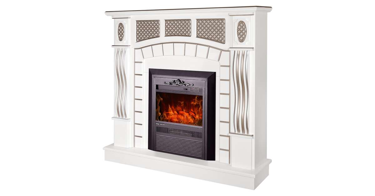 Semineu electric Amsterdam alb & Cristina, Art Flame, 1120x1150x300 mm, 2000W - 2 | YEO