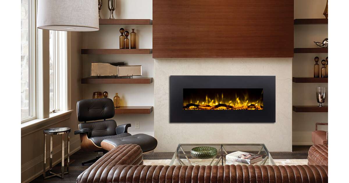 Semineu electric de perete Madrid, 550x1280x140 mm, 1500W - 3 | YEO