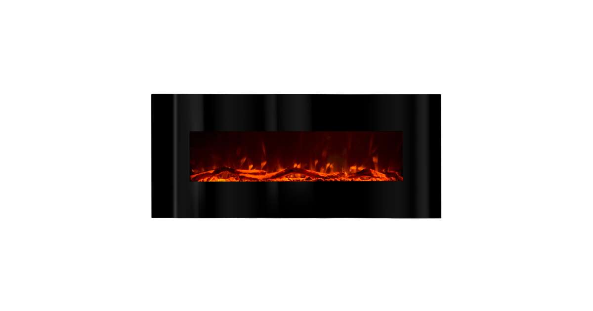 Semineu electric de perete Madrid, 550x1280x140 mm, 1500W