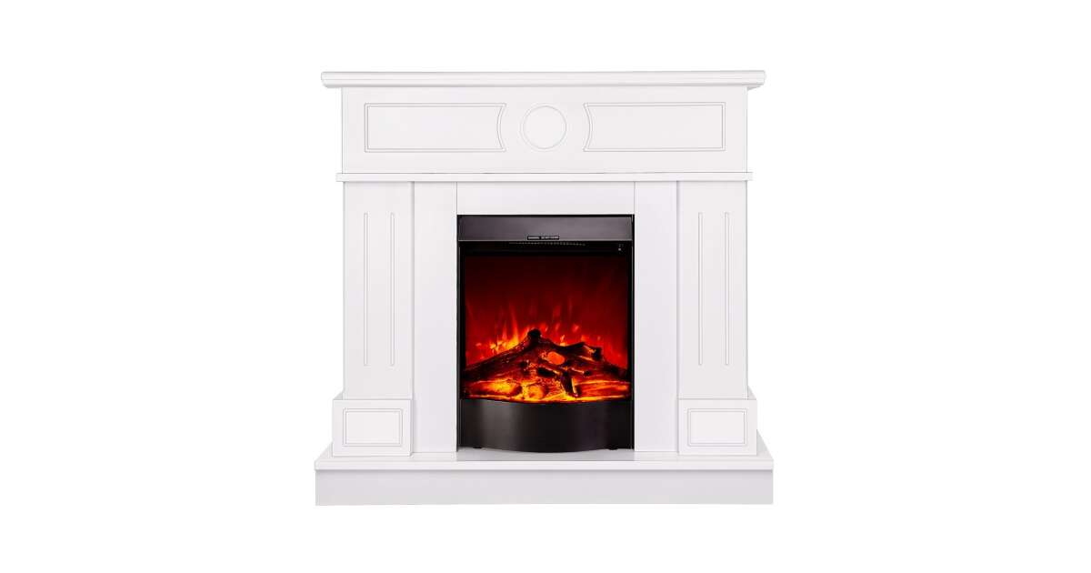 Semineu electric Ambasador alb & Corsica, Art Flame, 1000x1048x300 mm, 1500W