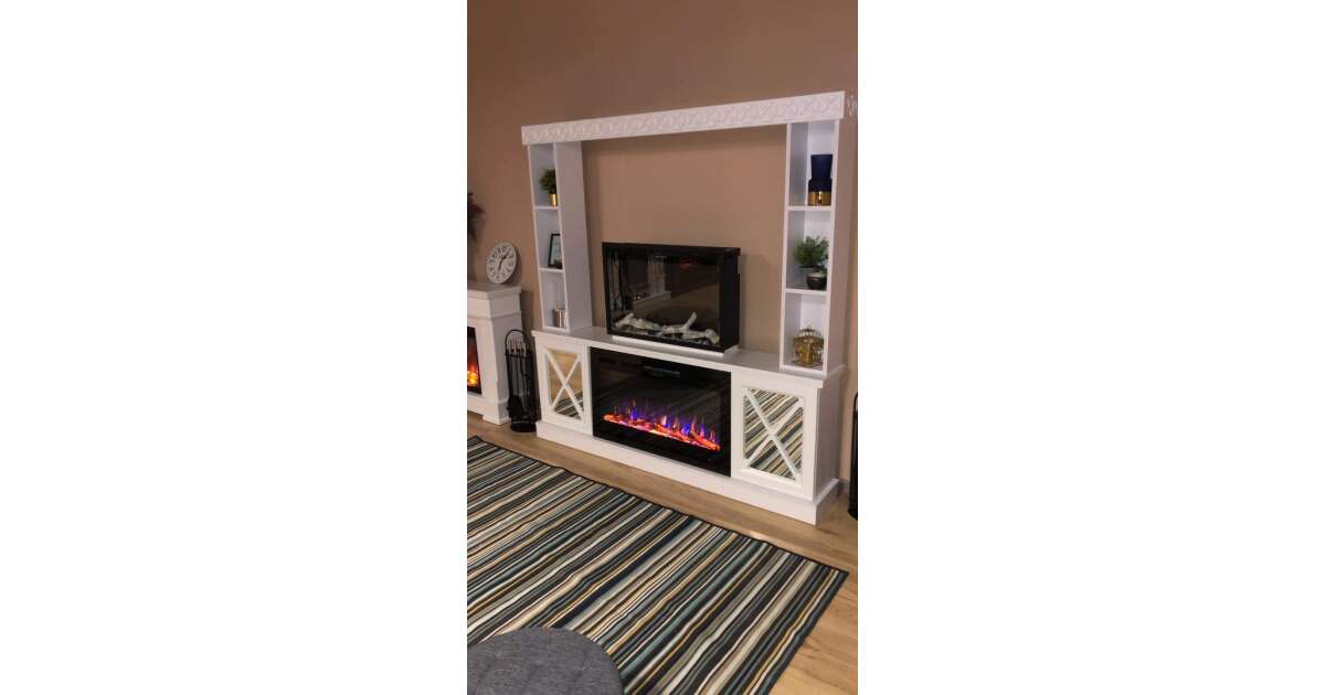 Semineu electric Sorrento plus & Adeli, Art Flame, 1835x1820x300 mm, 1500W - 1 | YEO