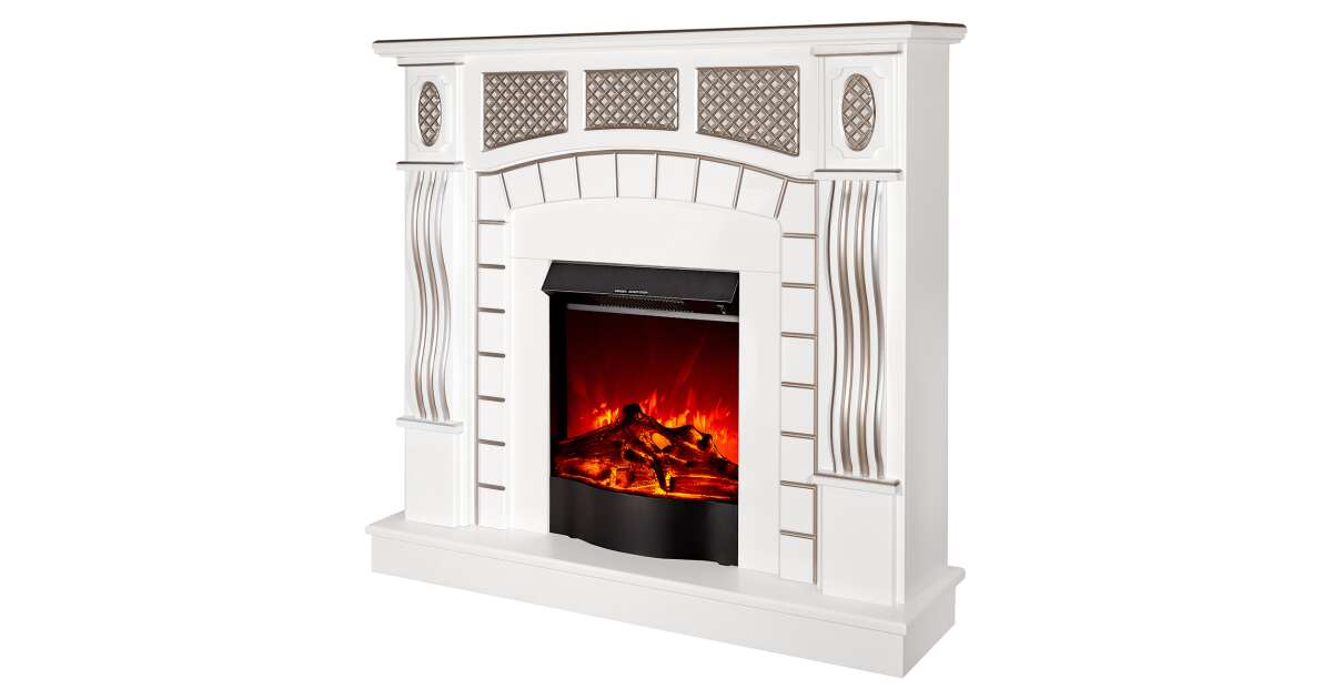 Semineu electric Amsterdam alb & Corsica, Art Flame, 1120x1150x300 mm, 1500W - 2 | YEO