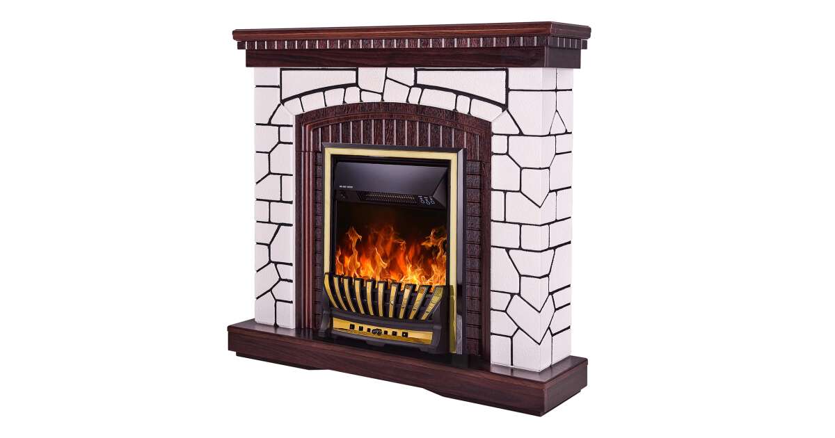 Semineu electric Natali & Meridian, Art Flame, 1058x1100x300 mm, 2000W