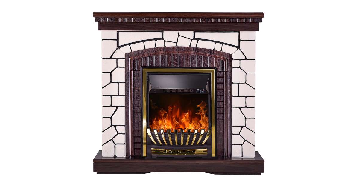 Semineu electric Natali & Meridian, Art Flame, 1058x1100x300 mm, 2000W