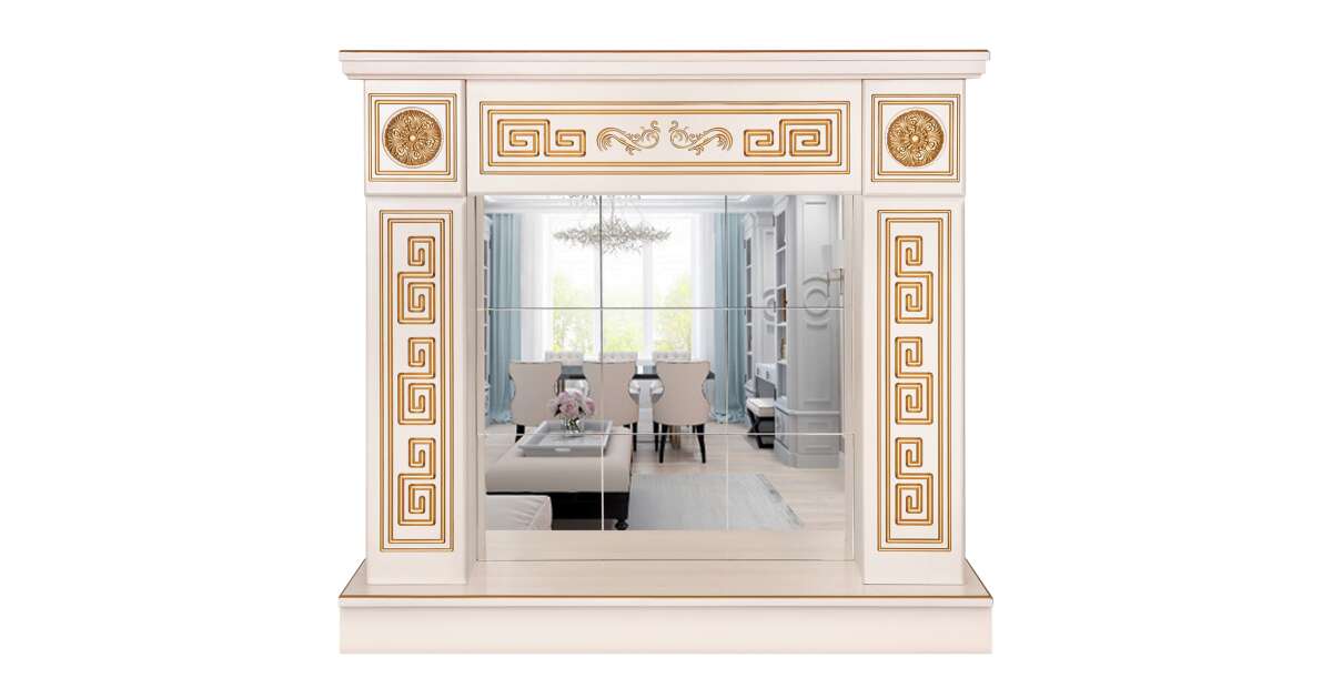 Semineu decorativ Versailles gold plus, Art Flame, 1020x1100x300 mm - 1 | YEO
