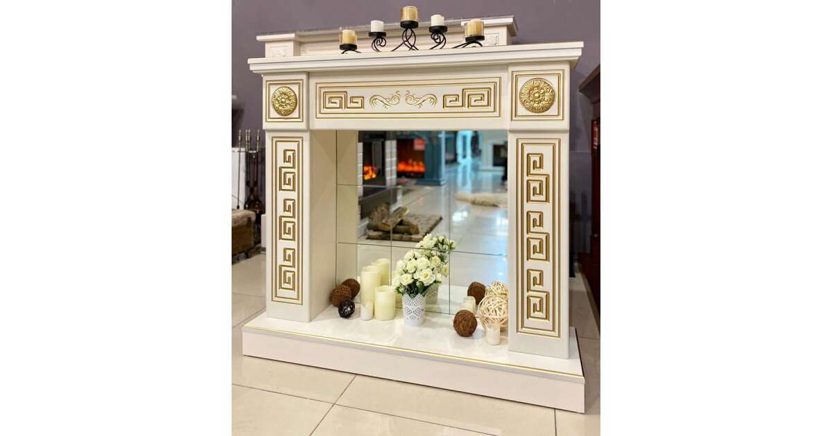 Semineu decorativ Versailles gold plus, Art Flame, 1020x1100x300 mm - 3 | YEO