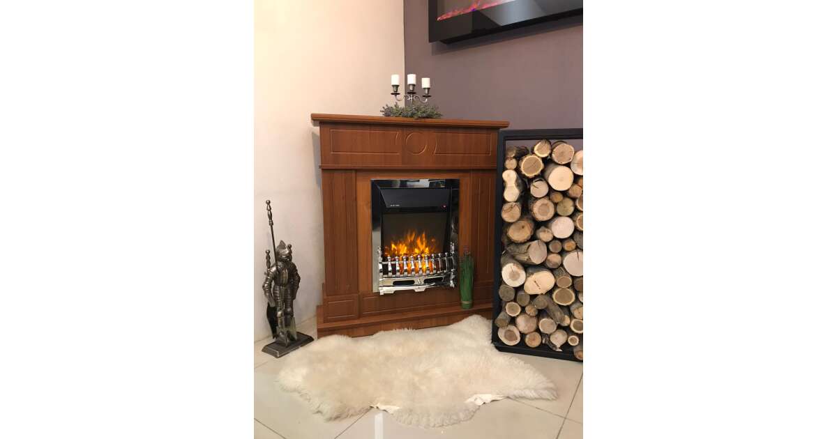 Semineu electric Ambasador nuc & Galileo silver, Art Flame, 1000x1048x300 mm, 2000W