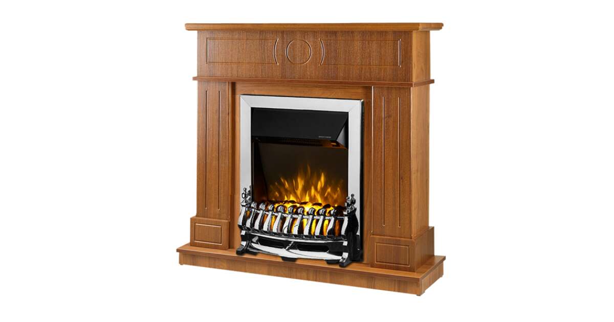 Semineu electric Ambasador nuc & Galileo silver, Art Flame, 1000x1048x300 mm, 2000W