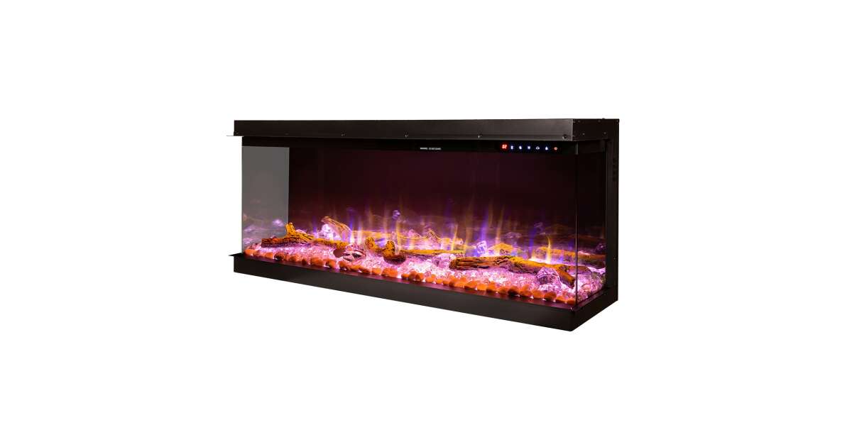 Semineu electric 3D incorporabil Haiti 78, 533x2000x332 mm, 1500W - 4 | YEO