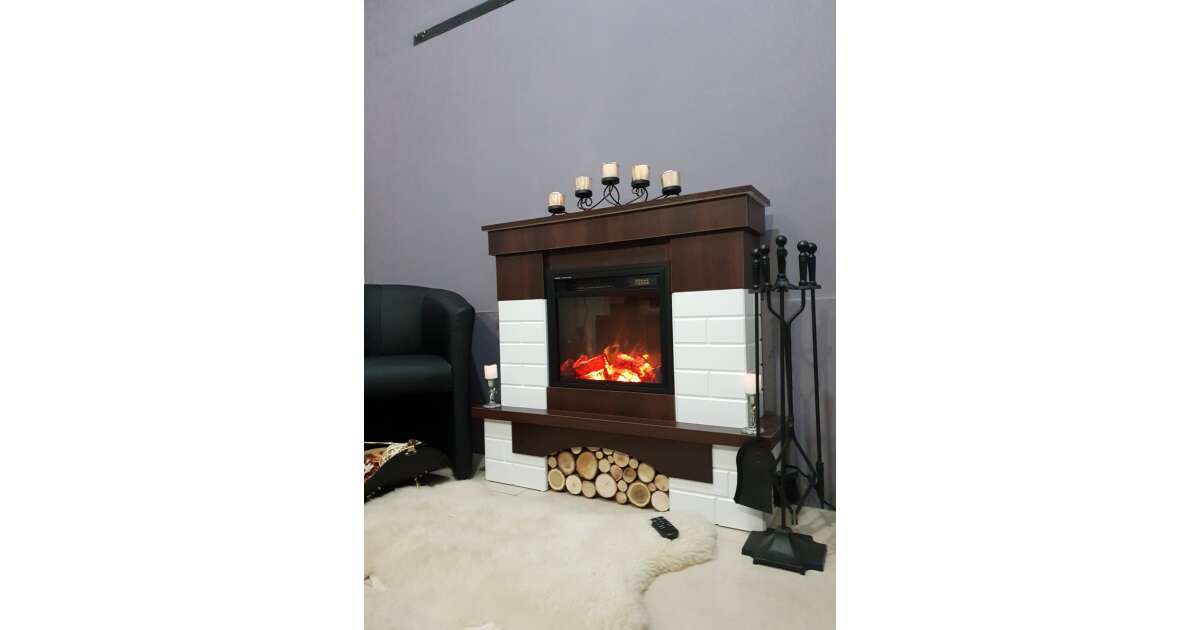 Semineu electric Leon & Dionis, Art Flame, 958x1096x280 mm, 1500W - 1 | YEO
