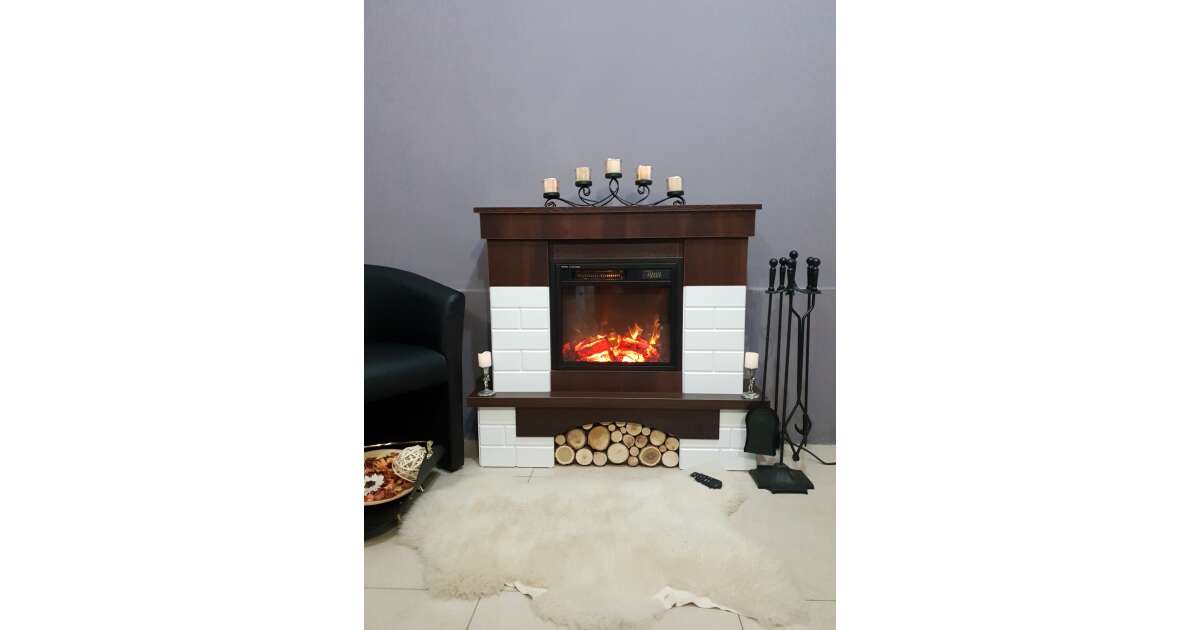 Semineu electric Leon & Dionis, Art Flame, 958x1096x280 mm, 1500W - 2 | YEO