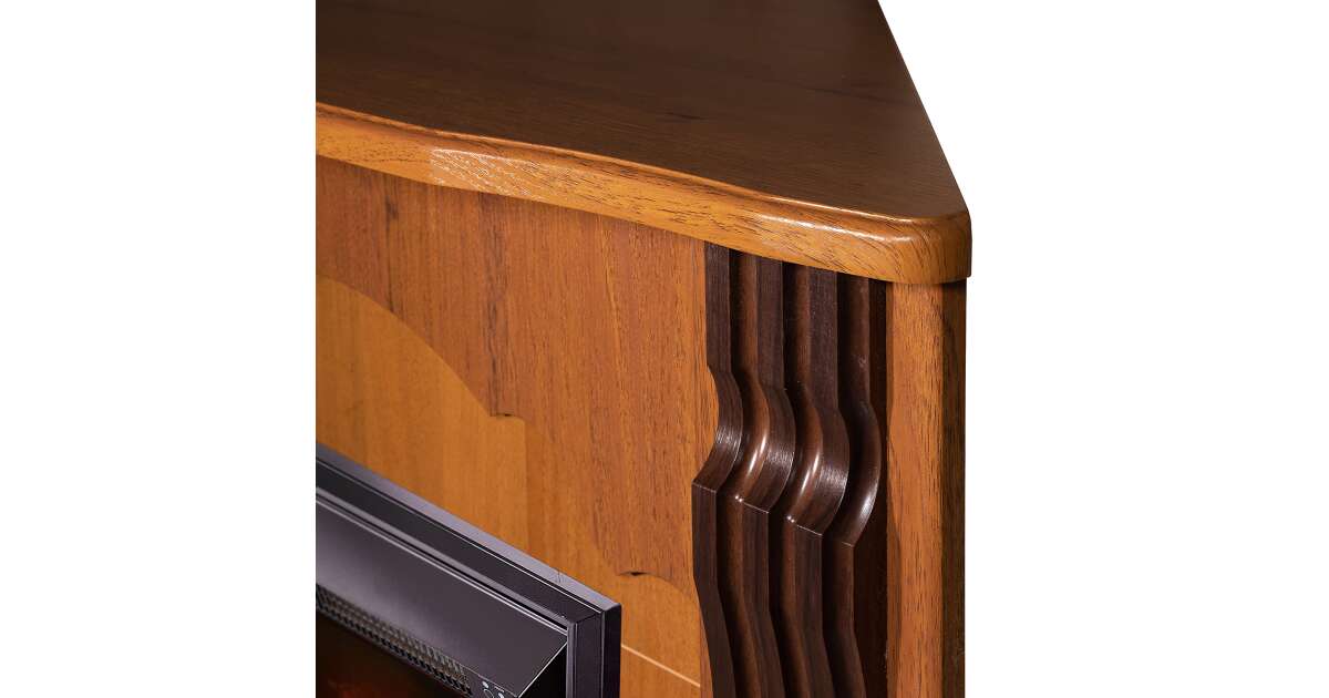Semineu electric Clasic colț nuc & Cristina, Art Flame, 883x950x475 mm, 2000W