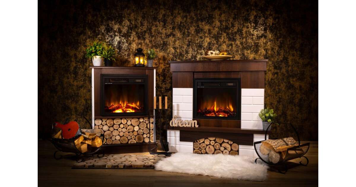 Semineu electric Leon & Dionis, Art Flame, 958x1096x280 mm, 1500W - imagine 6