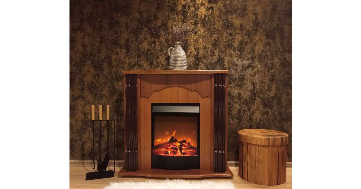 Semineu electric Clasic nuc & Corsica, Art Flame, 883x950x300 mm, 1500W - 1 | YEO