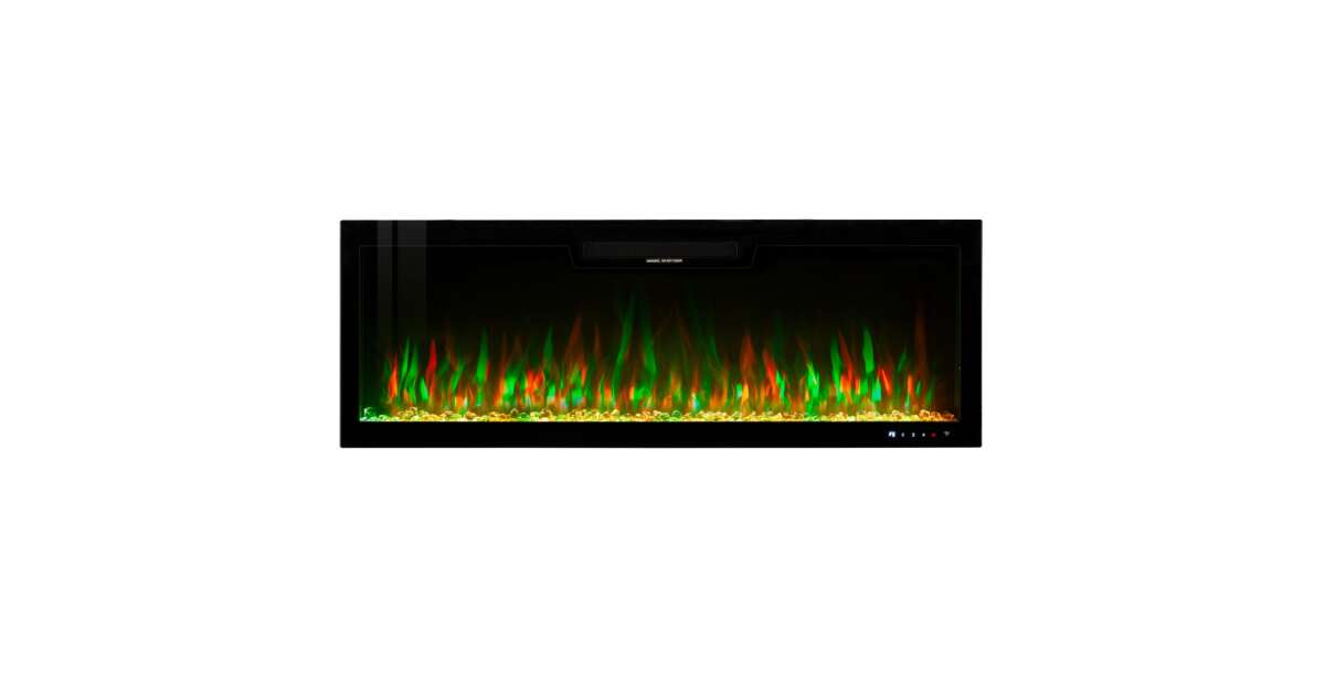 Semineu electric de perete-incorporabil Vegas 42, 457x1067x126 mm, 1500W - 2 | YEO