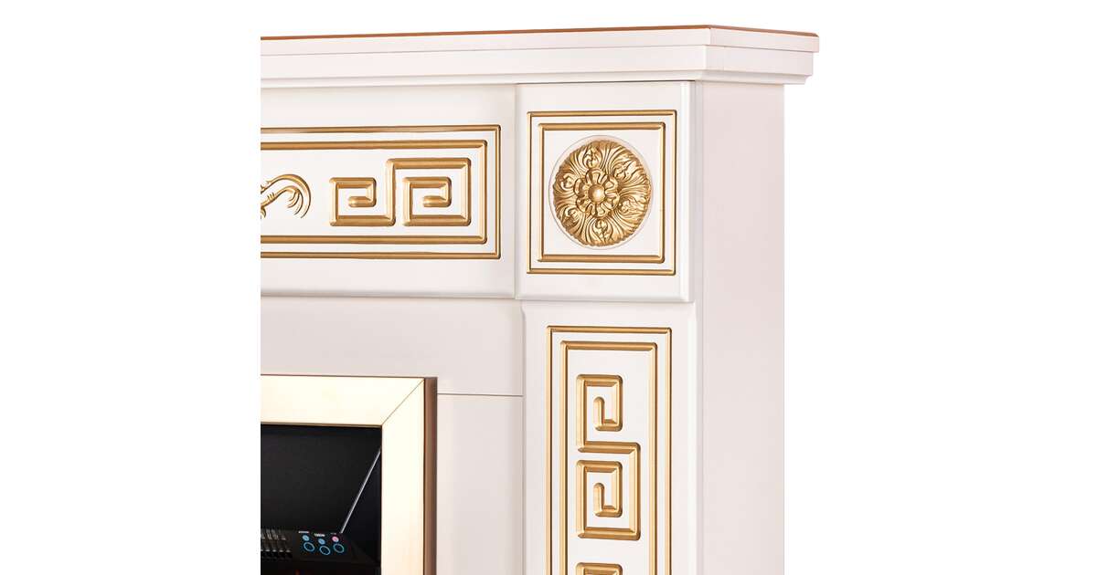 Semineu electric Versailles gold & Galileo gold, Art Flame, 1020x1100x300 mm, 2000W - 3 | YEO