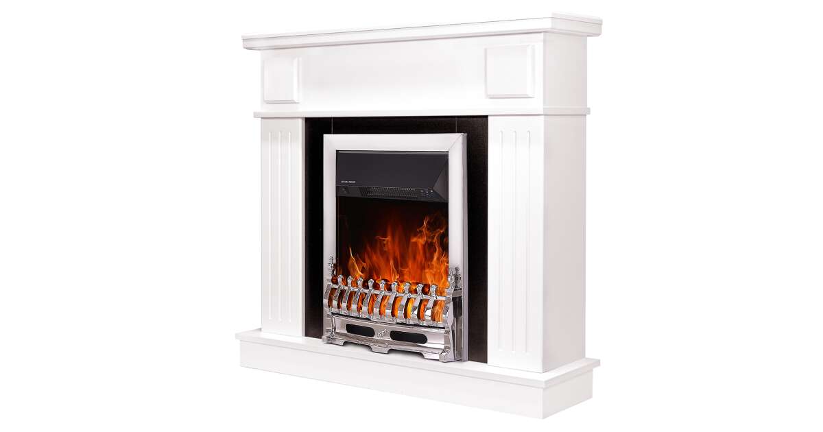 Semineu electric Oscar & Galileo silver, Art Flame, 997x1034x270 mm, 2000W