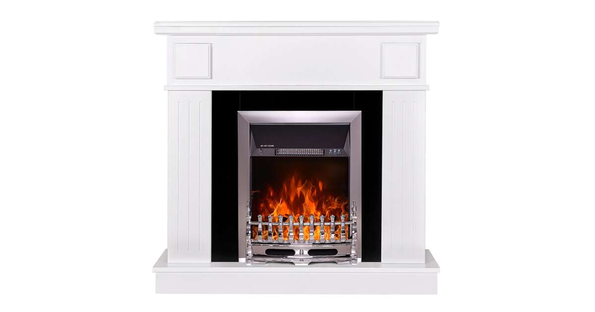 Semineu electric Oscar & Galileo silver, Art Flame, 997x1034x270 mm, 2000W - 1 | YEO