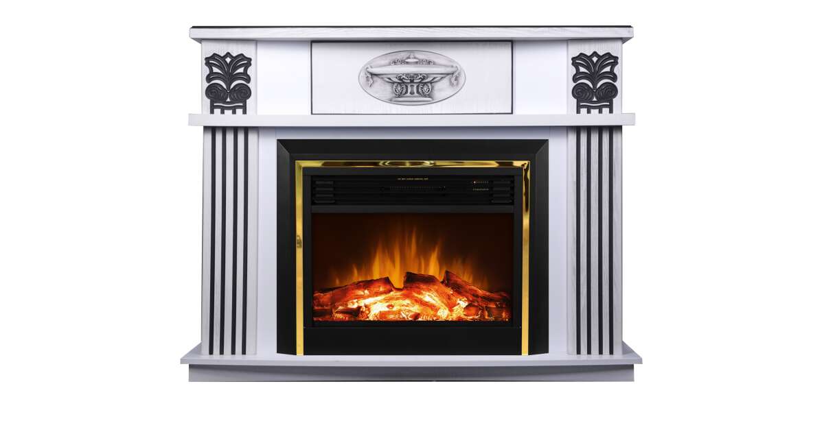 Semineu electric Roma alb & Richi, Art Flame, 1120x1388x385 mm, 1950 W - 3 | YEO