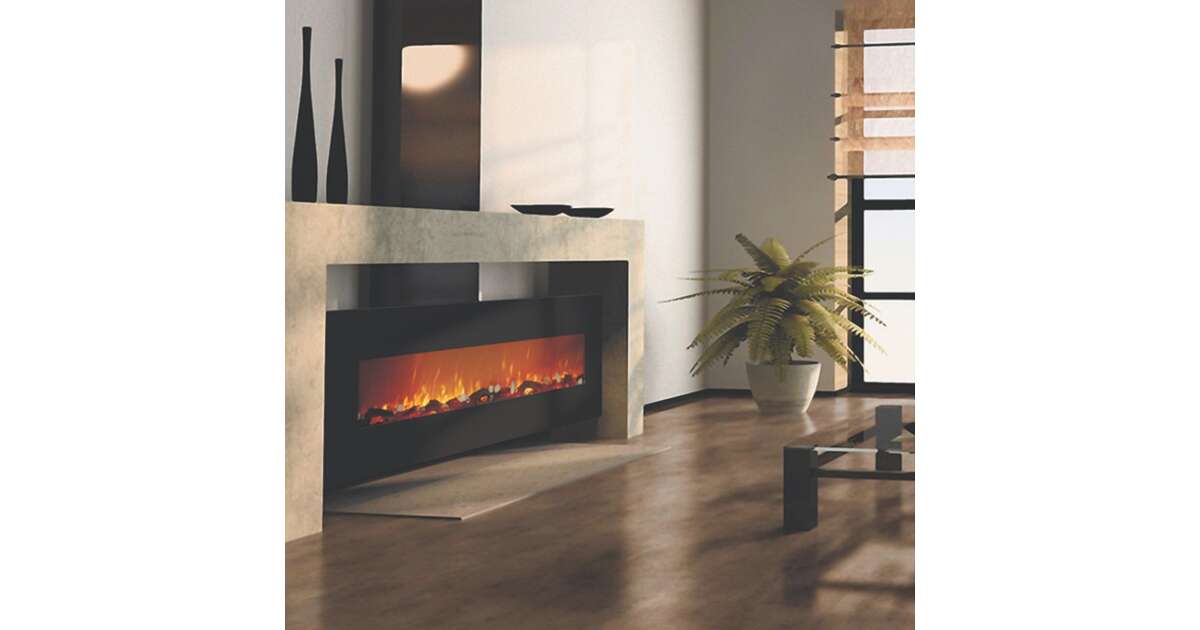 Semineu electric de perete Elit, 550x1824x140 mm, 1500W - 3 | YEO