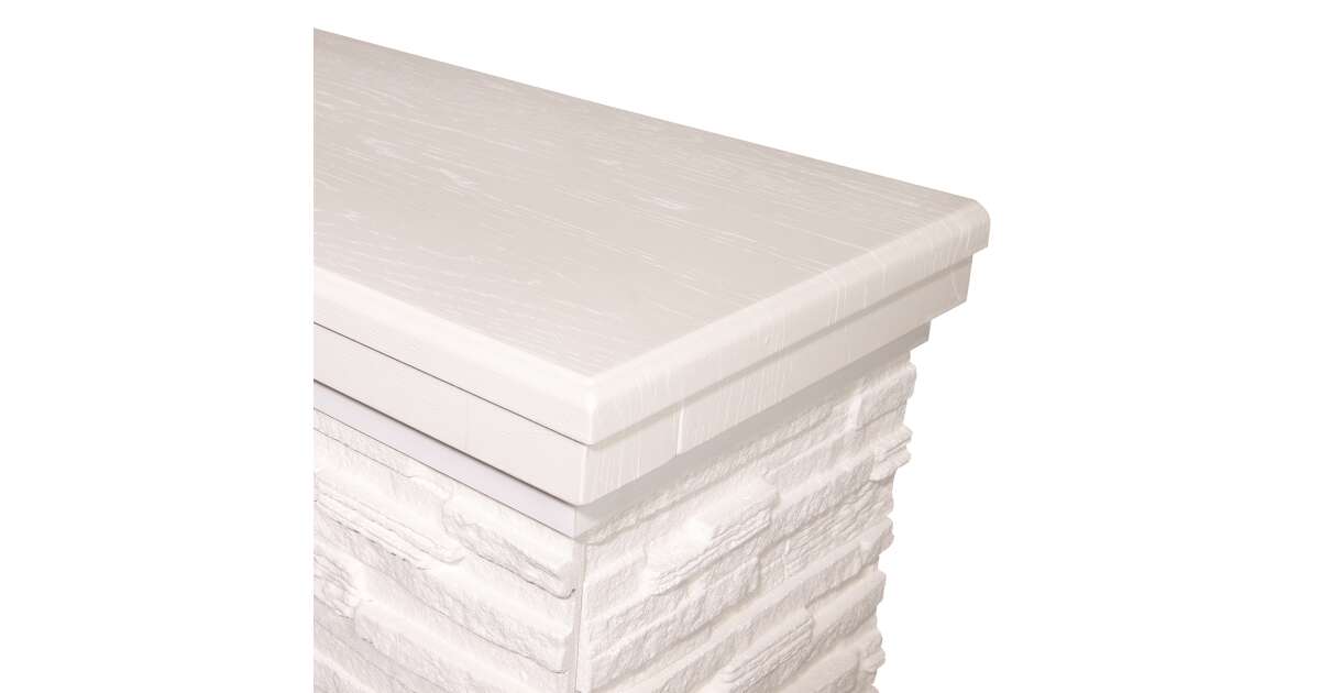 Semineu electric Rock alb & Meridian, Art Flame, 903x980x300 mm, 2000W