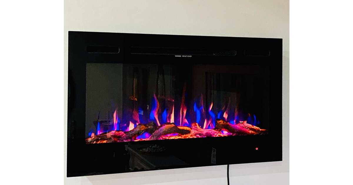 Semineu electric de perete-incorporabil Adeli, 544x915x140 mm, 1500W - 1 | YEO