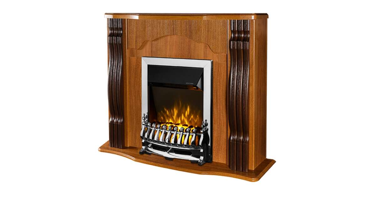 Semineu electric Clasic nuc & Galileo silver, Art Flame, 883x950x300 mm, 2000W - 1 | YEO