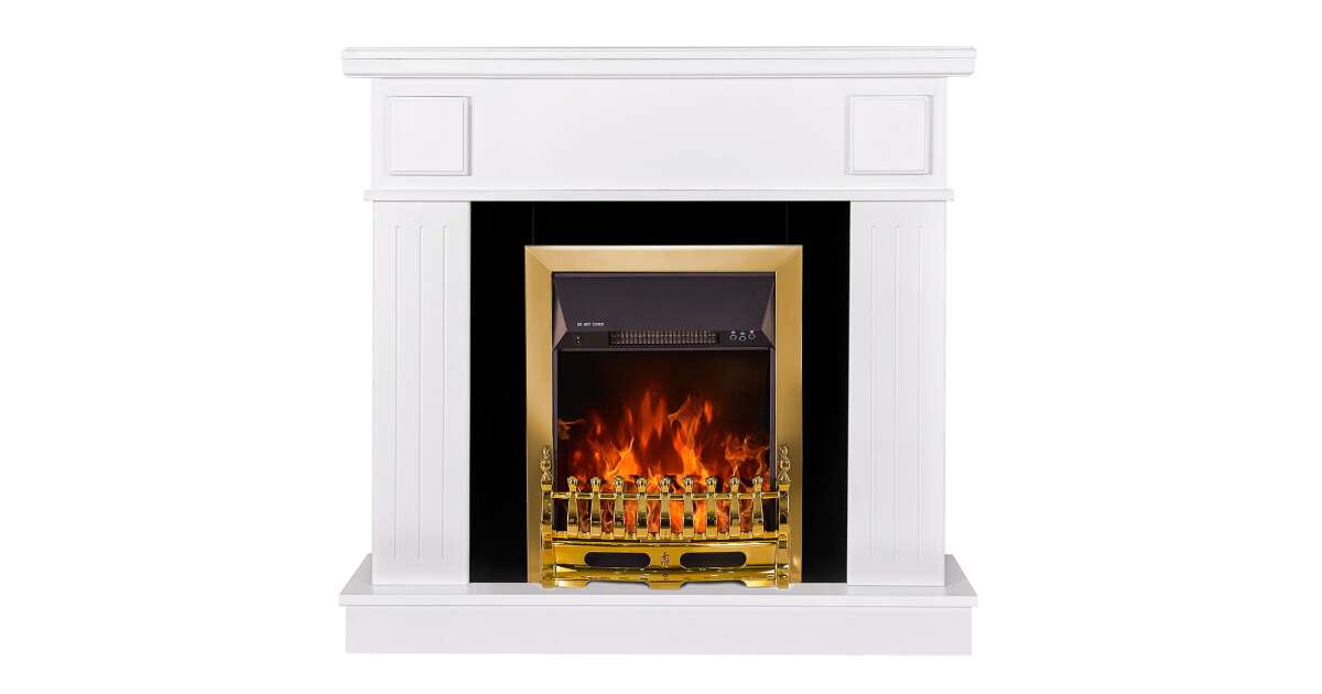 Semineu electric Oscar & Galileo gold, Art Flame, 997x1034x270 mm, 2000W