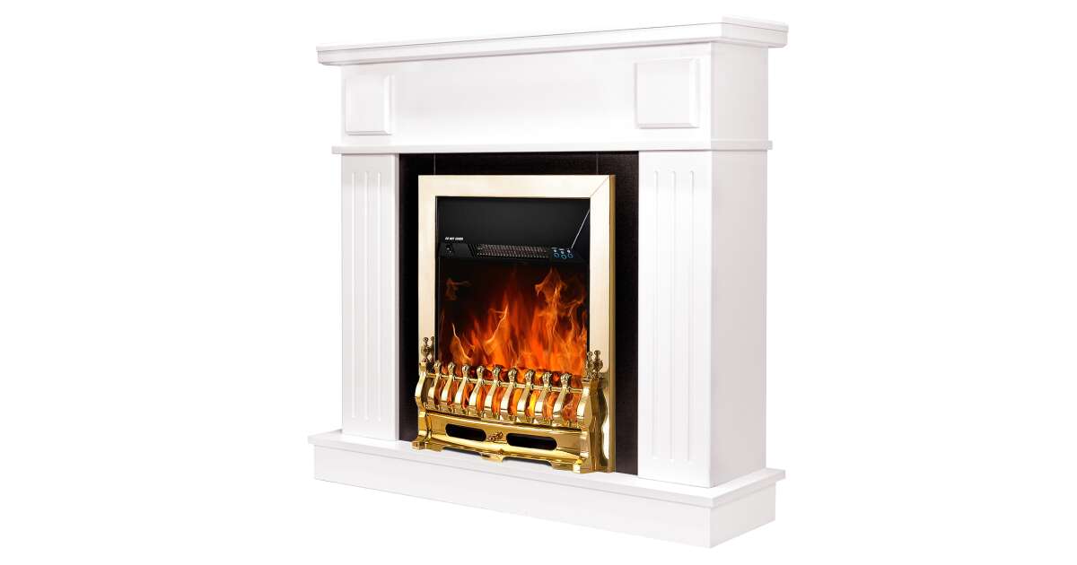 Semineu electric Oscar & Galileo gold, Art Flame, 997x1034x270 mm, 2000W - 1 | YEO