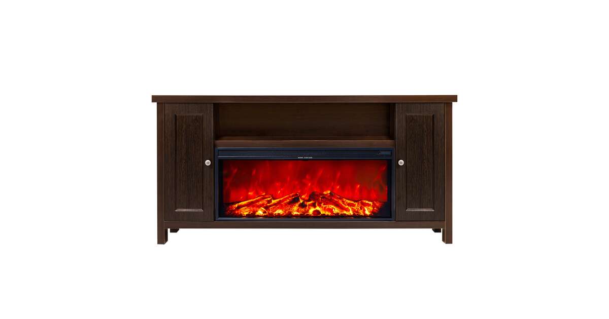 Semineu electric Mozart Maro inchis & Tasmania, Art Flame, 750x1500x300 mm, 1500W - 3 | YEO