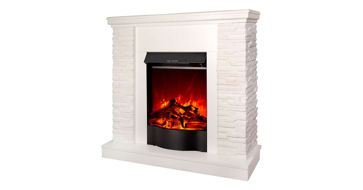 Semineu electric Rock alb & Corsica, Art Flame, 903x980x300 mm, 1500W