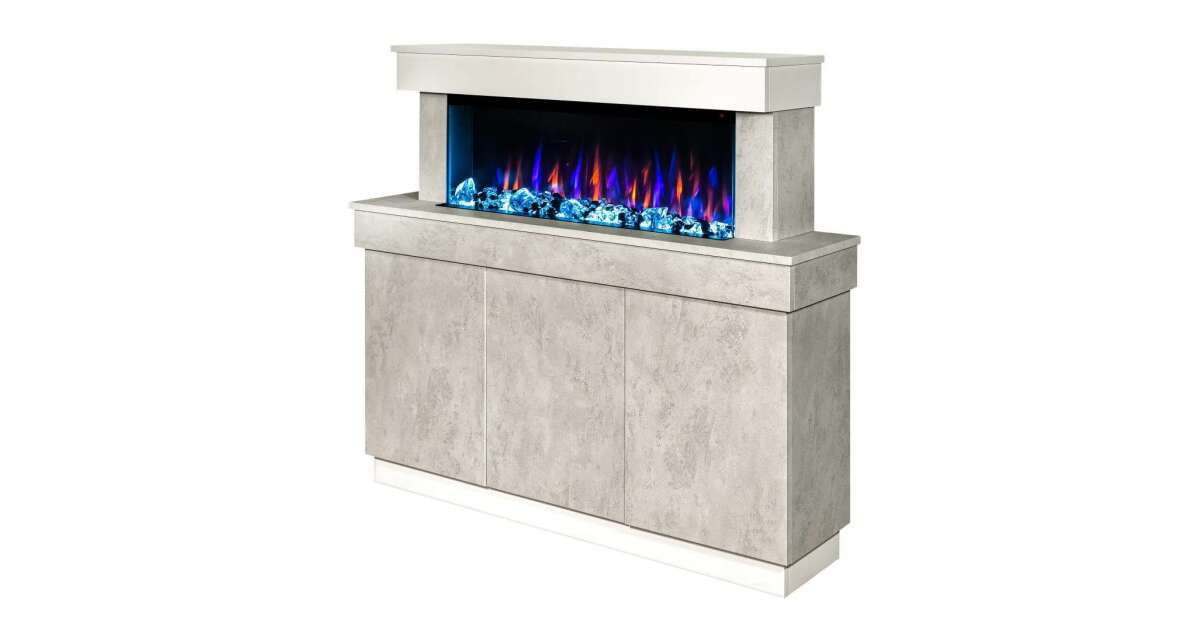 Semineu electric Stefania & Dalas, Art Flame, 1150x1400x300 mm, 1500W - 1 | YEO