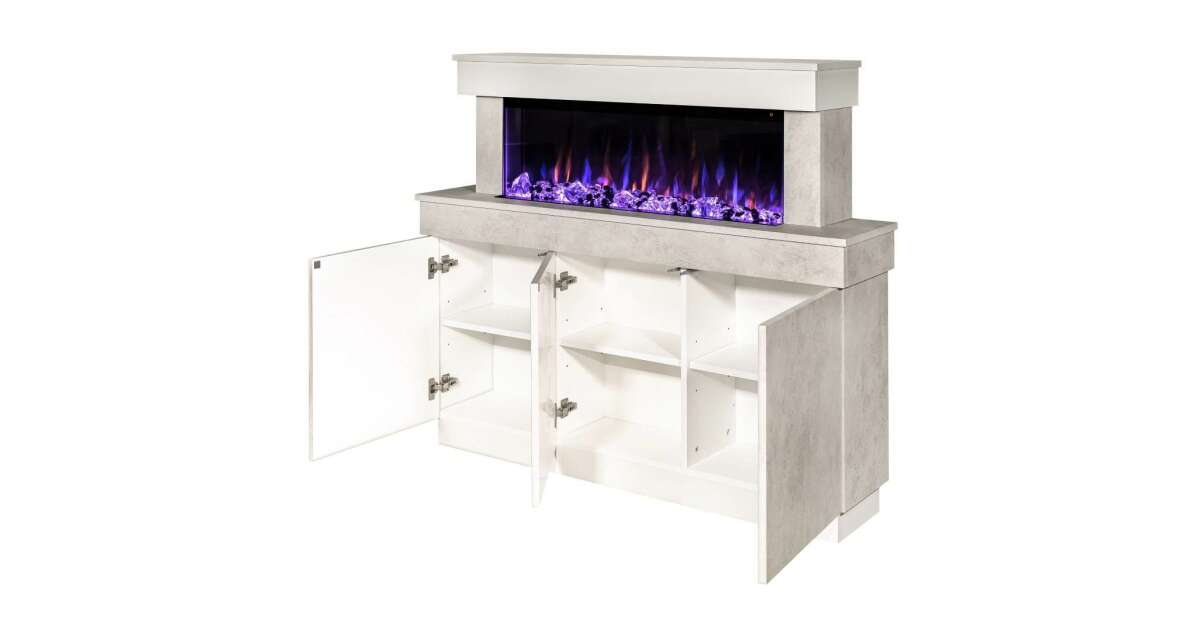 Semineu electric Stefania & Dalas, Art Flame, 1150x1400x300 mm, 1500W - 2 | YEO