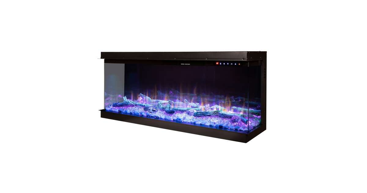 Semineu electric 3D incorporabil Haiti 60, 533x1524x332 mm, 1500W