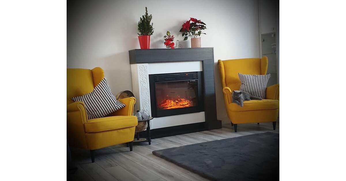 Semineu electric Neon & Mirabella, Art Flame, 1200x1240x300 mm, 1950W - 3 | YEO