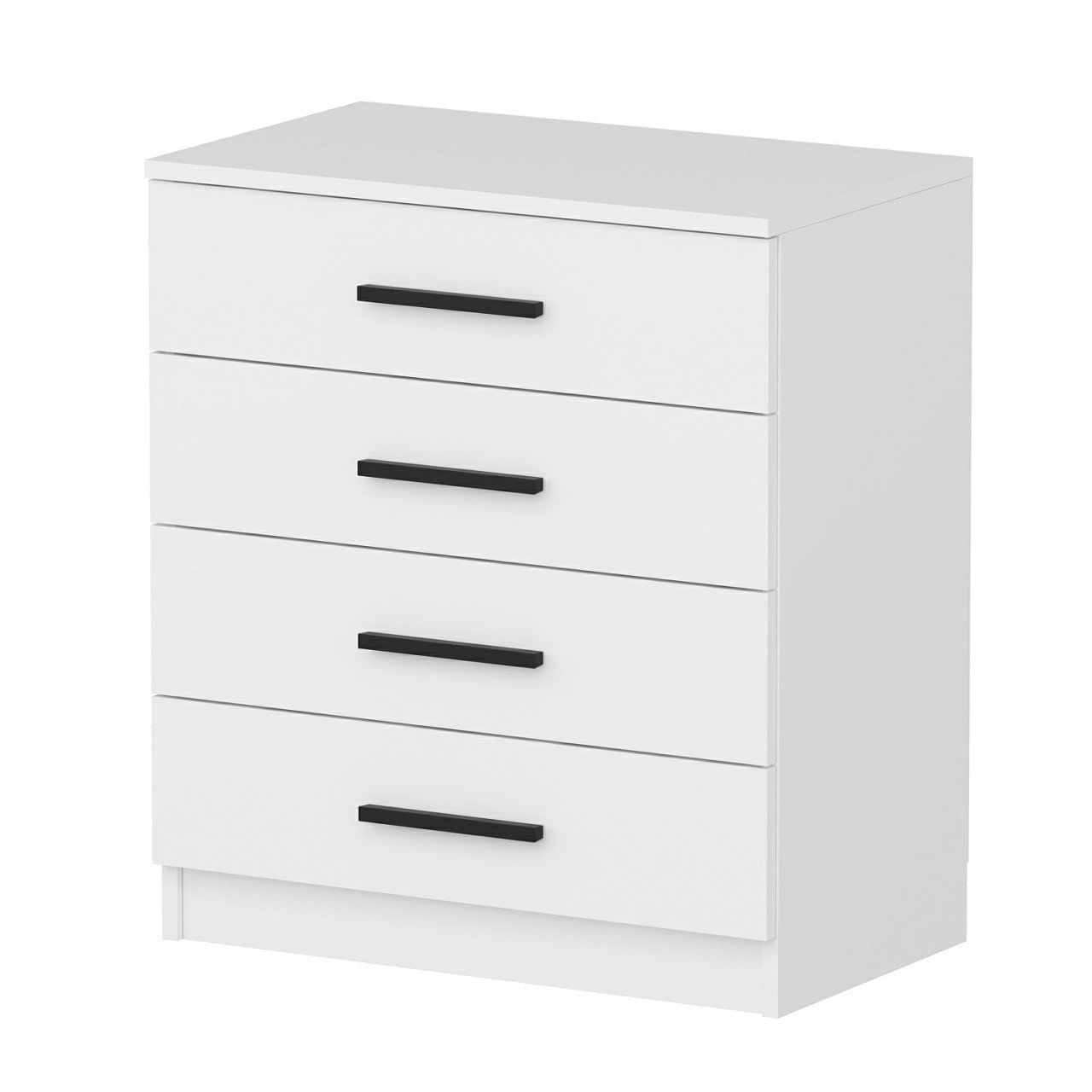Comoda, Hanah Home, pal melaminat, alb, 70x42x79 cm — imaginea 4
