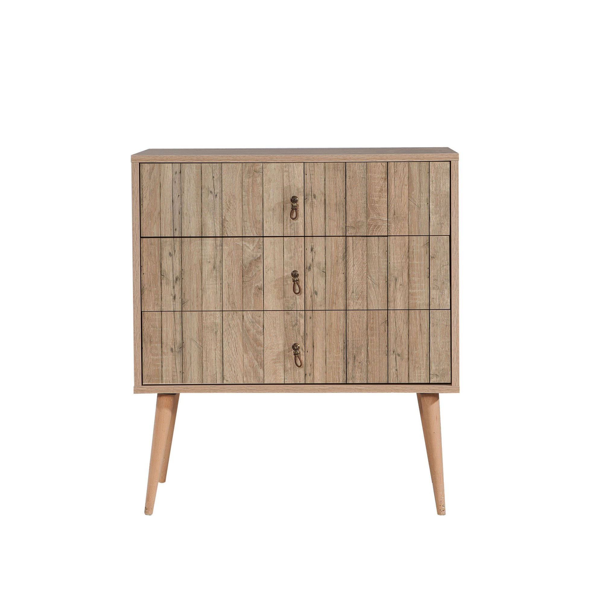 Comoda, Hanah Home, pal melaminat, stejar sonoma, 80x40x90 cm, 863SPH3407 — imaginea 4