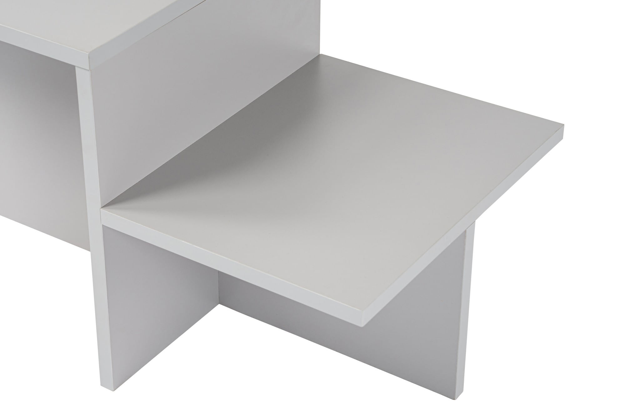 Masuta de cafea, Hanah Home, panou de particule cu melamina, gri, 90x45x40 cm — imaginea 6