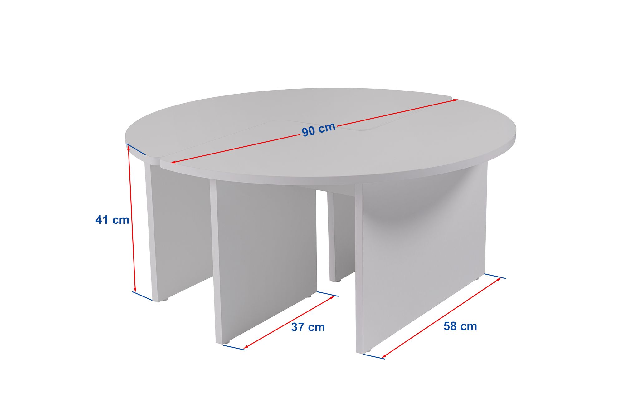 Masuta de cafea, Hanah Home, pal melaminat, stejar, 90x41 cm — imaginea 8